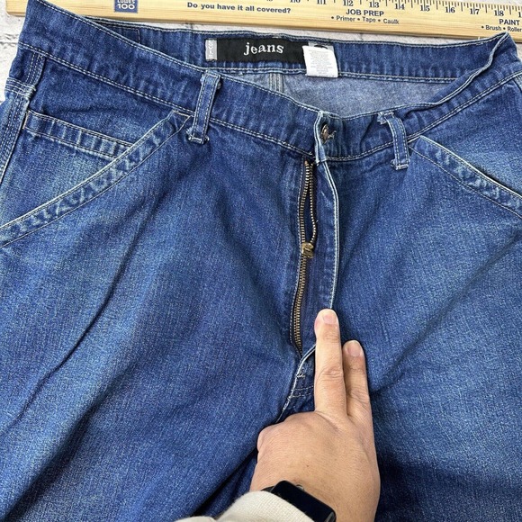 Levi’s Silvertab Vintage Carpenter Blue Jeans 36 x 28 Hip Hop Baggy Y2K Rare - Picture 12 of 13